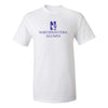 Northwestern University Wildcats Men's MV White Classic Tee with Northwestern Alumni & N-Cat Design