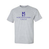 Northwestern University Wildcats Men's MV Heather Grey Classic Tee with Northwestern Uncle & N-Cat Design