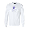 Northwestern University Wildcats Men's MV White Classic Long Sleeve Tee with Northwestern Uncle & N-Cat Design