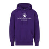 Northwestern University Wildcats Men's MV Fundamental Fleece Purple Hooded Sweatshirt with Northwestern Uncle & N-Cat Design