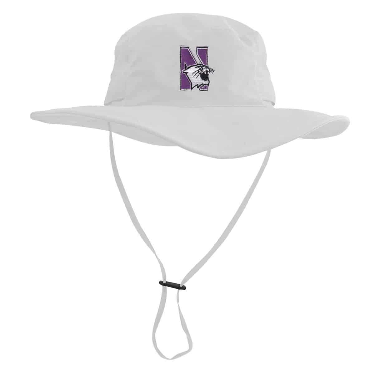 Northwestern University Wildcats White Outback Boonie Hat With N-Cat Design