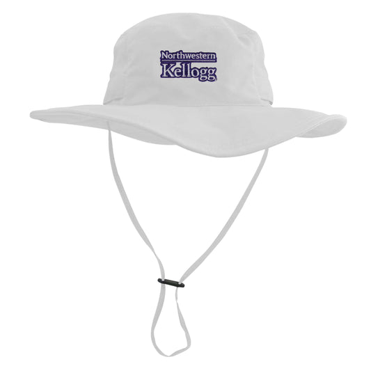 Northwestern I Kellogg LogoFit White Outback Boonie Hat