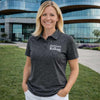 Northwestern I Kellogg Antigua Women's Matter Black Heather Polo