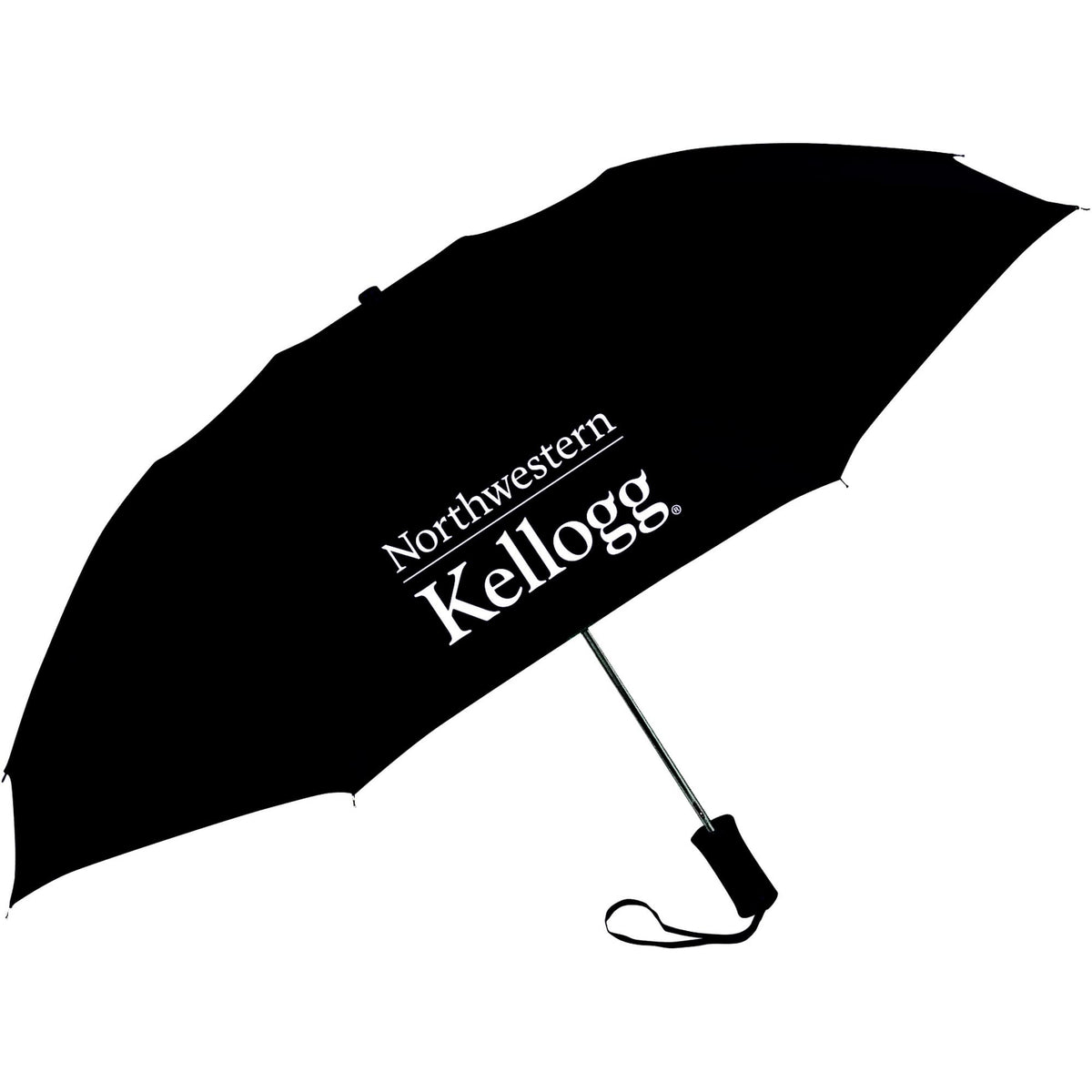 Northwestern I Kellogg 42" Classic Automatic Black Umbrella