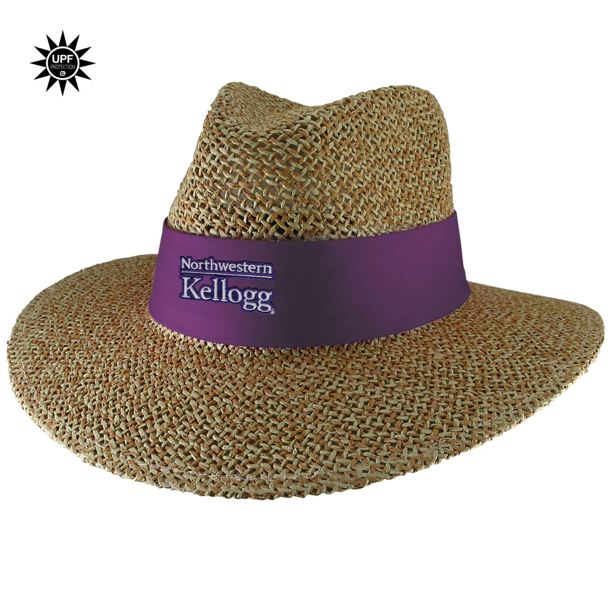 Northwestern I Kellogg Angler Safari Hat with Sunblock Lining and Flex-Fit Band