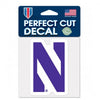 Northwestern Wildcats Perfect Cut Color Decal 4" x 4" with Stylized N Design