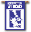 Northwestern University Wildcats Two-Sided Premium Banner Flag 28"X40"