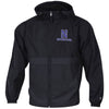 Northwestern University Wildcats Champion Men's Black Full Zip Lightweight Jacket With Hood