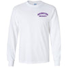 Northwestern University Wildcats Men's White Long Sleeve Tee Shirt with Left Chest Embroidered Northwestern University Design