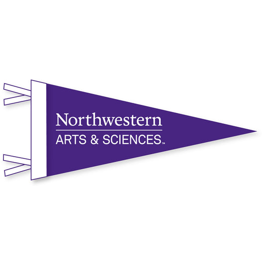 Northwestern Weinberg College of Arts & Sciences Wool Felt Pennant Size Mini 4"X9"