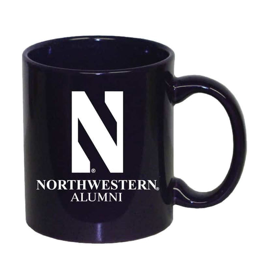 Northwestern University Wildcats 11 oz. Purple Ceramic Coffee Mug with Stylized N Alumni Design
