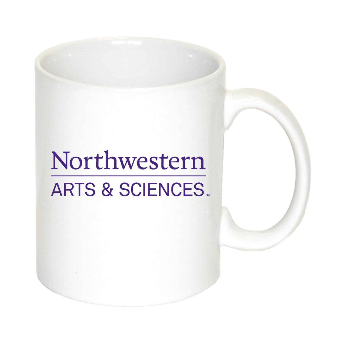 Northwestern University Wildcats 11 oz. White Ceramic Coffee Mug with Arts & Sciences Design