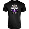 Northwestern University Wildcats Tokyodachi Shibuya Design Black Tee Shirt