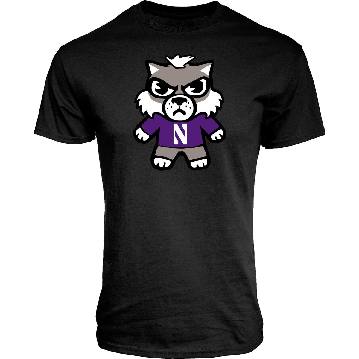 Northwestern University Wildcats Tokyodachi Shibuya Design Black Tee Shirt