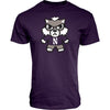 Northwestern University Wildcats Tokyodachi Shibuya Design Purple Tee Shirt