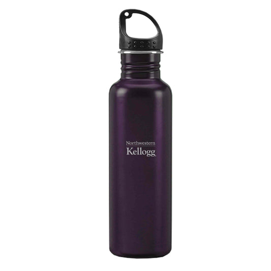 Northwestern I Kellogg Laser Engraved 24 oz. Stainless Steel Purple Water Bottle