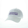 Northwestern University Wildcats Legacy Unconstructed Adjustable White Hat with Bienen School of Music Design