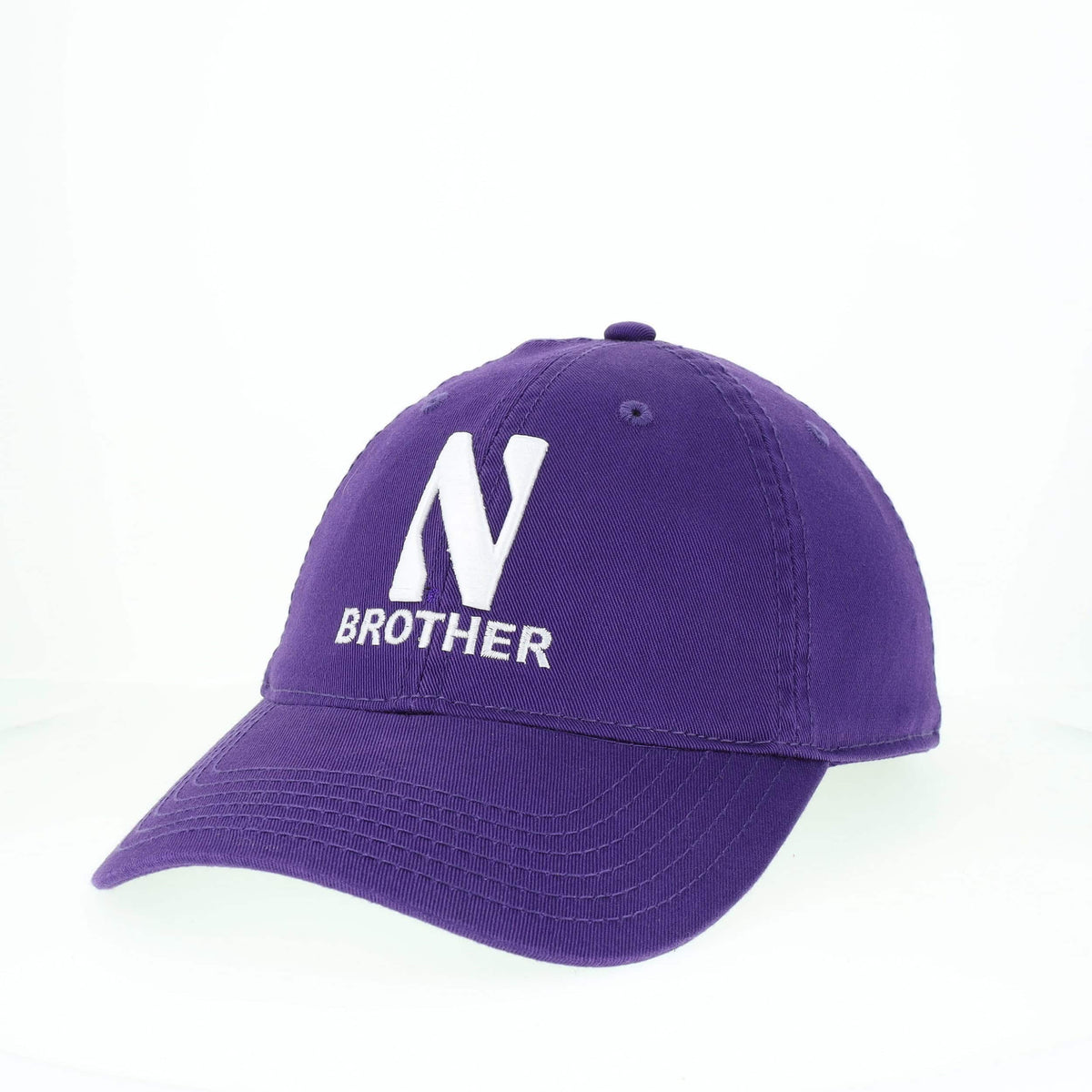 Northwestern University Wildcats Unconstructed Purple Cotton Twill Hat with N & Brother Design