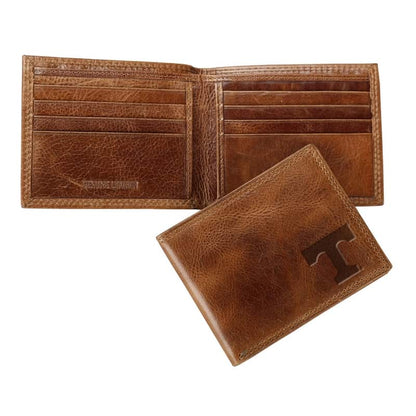 Northwestern University Wildcats Tan/Cognac Two Tone Westbridge Genuine Leather Billfold Wallet