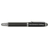 Northwestern I Kellogg Laser Engraved Black Carbon Fiber Rollerball Pen