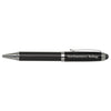 Northwestern I Kellogg Laser Engraved Black Carbon Fiber Stylus Ballpoint Pen