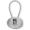 Northwestern University Wildcats Laser Engraved Pull-Twist-Lock Key Chain with Mascot Design