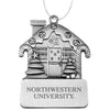 Northwestern University Wildcats Pewter Gingerbread House Ornament with Northwestern University  Design