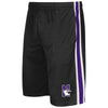 Northwestern University Wildcats Men's Colosseum Black The Stop Short with N-Cat Design
