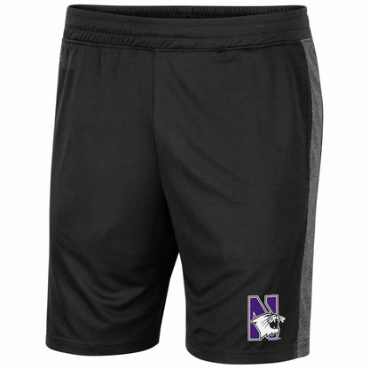 Northwestern University Wildcats Men's Colosseum Black Literally Short with N-cat Design