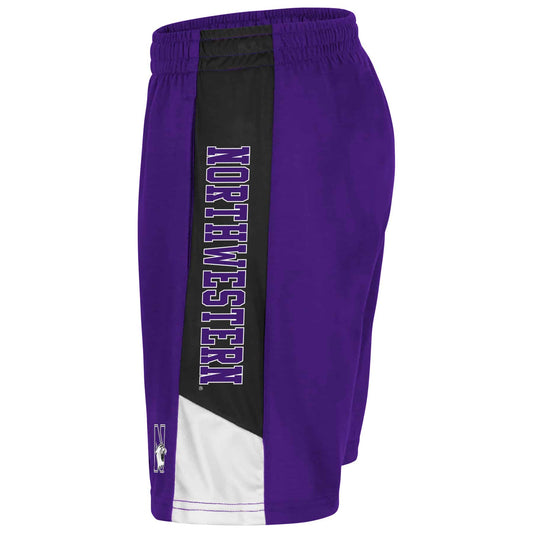 Northwestern University Wildcats Colosseum Men's Wonkavision Shorts Side
