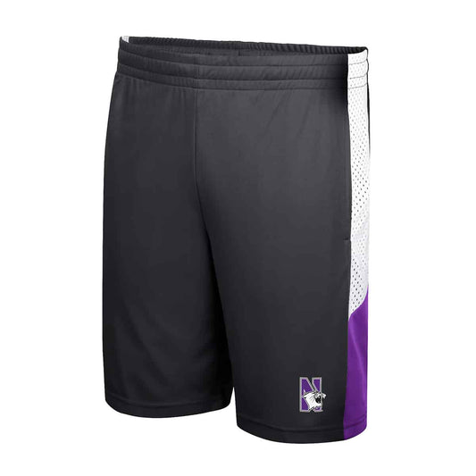 Northwestern University Wildcats Colosseum Men's Black Very Thorough Shorts