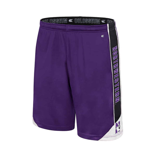 Northwestern University Wildcats Men's Colosseum Purple Haller Short