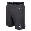 Northwestern University Wildcats Colosseum Men's Forget Shorts in Charcoal Color - N-Cat Design