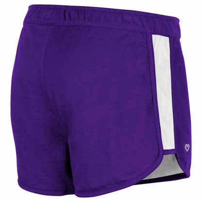 Northwestern University Wildcats Colosseum Women's Purple Nice Wig Reversible Short Backside