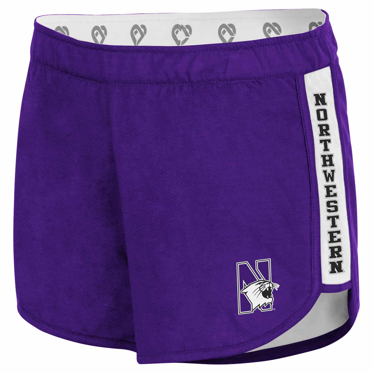 Northwestern University Wildcats Colosseum Women's Purple Nice Wig Reversible Short
