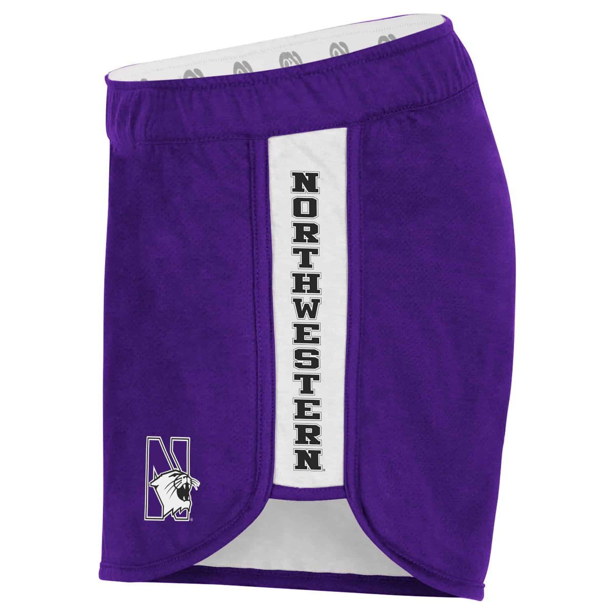 Northwestern University Wildcats Colosseum Women's Purple Nice Wig Reversible Short Side