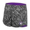 Northwestern University Wildcats Colosseum Ladie's Gray Fun Stuff Reversible Short
