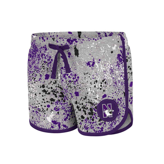 Northwestern University Wildcats Colosseum Youth Girls Sweat Pea Shorts