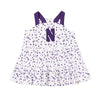 Northwestern University Wildcats Colosseum Infant Robin Floral Dress