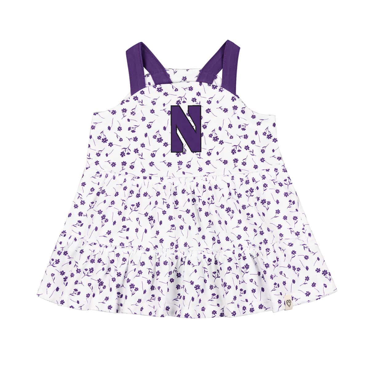 Northwestern University Wildcats Colosseum Infant Robin Floral Dress