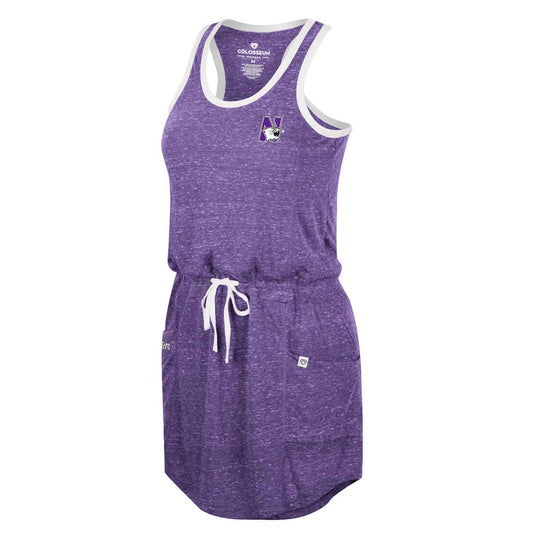 Northwestern University Wildcats Colosseum Ladies Princess Sophia Tank Dress