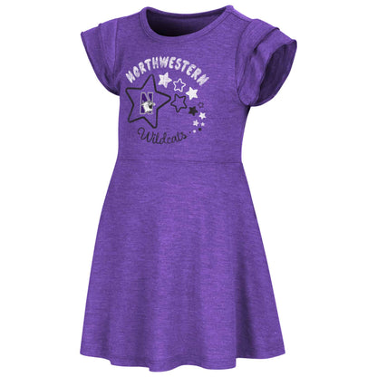 Northwestern University Wildcats Colosseum Toddler Girls Music Maker Dress