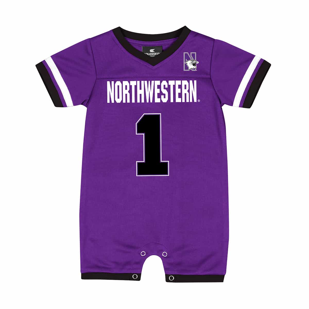 Northwestern University Wildcats Colosseum Infant Boys Magical Jersey Romper