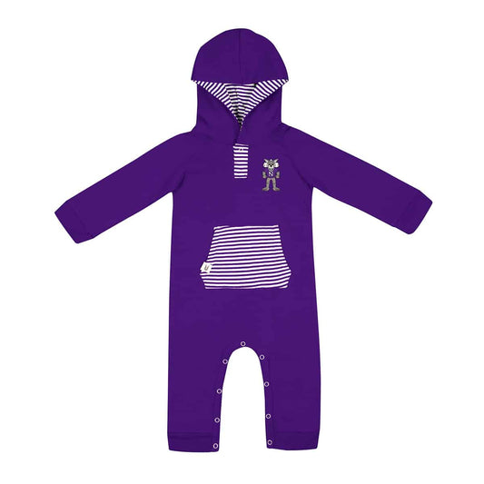 Northwestern University Wildcats Colosseum Infant Boys Whowonkas Romper
