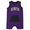 Northwestern University Wildcats Colosseum Infant Boys Willie Secret Life Romper