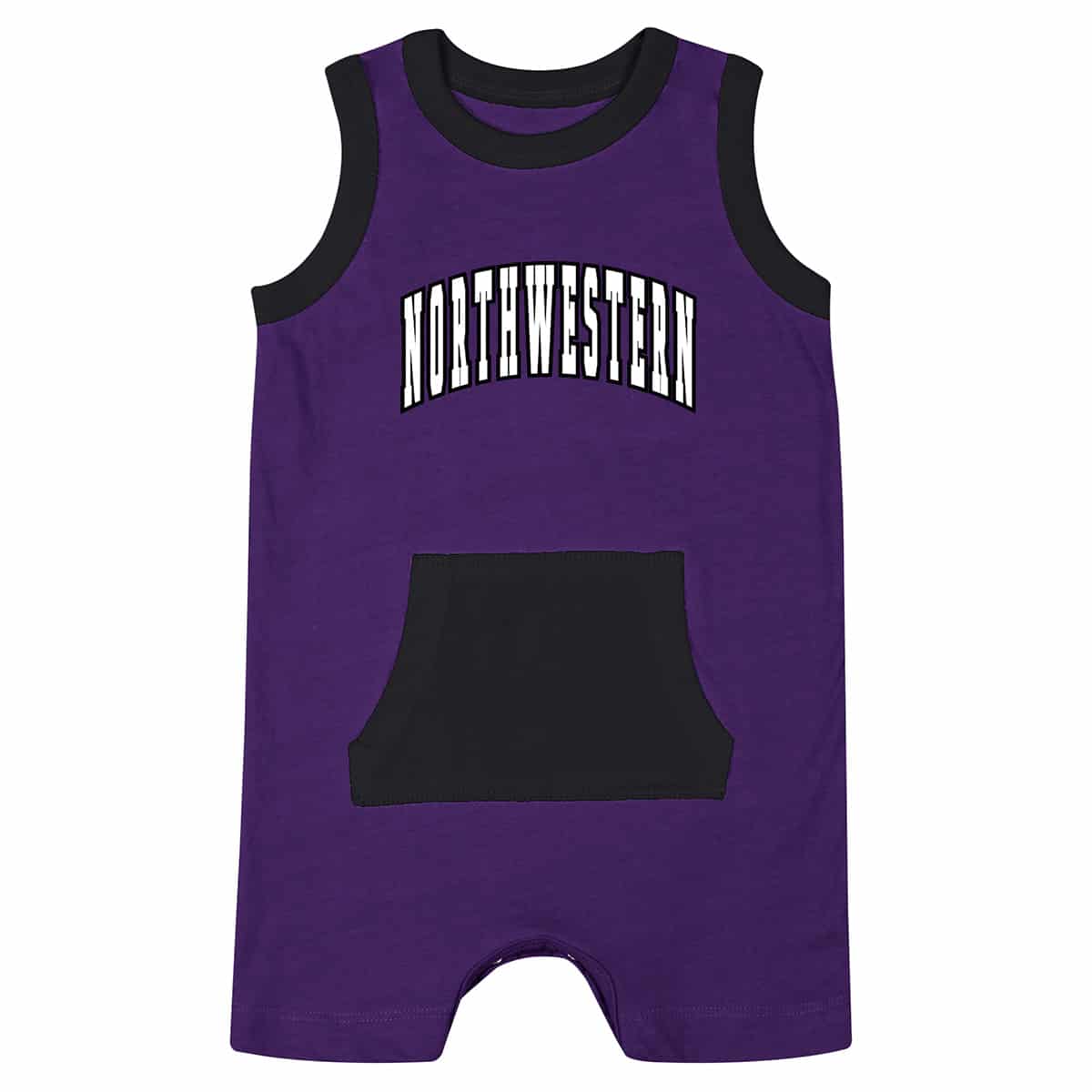 Northwestern University Wildcats Colosseum Infant Boys Willie Secret Life Romper