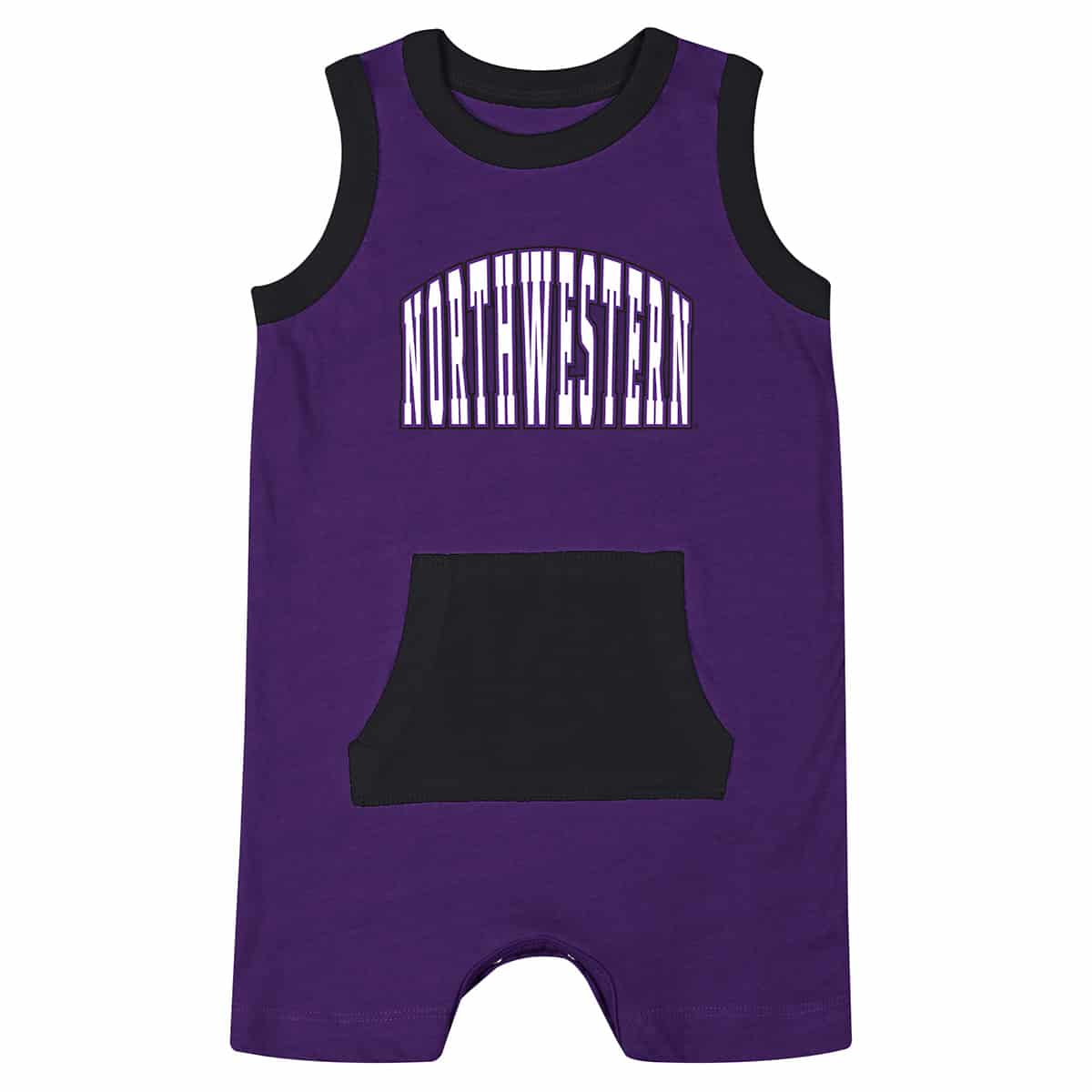 Northwestern University Wildcats Colosseum Infant Boys Clear Secret Life Romper