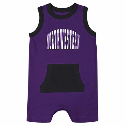 Northwestern University Wildcats Colosseum Infant Boys Clear Secret Life Romper