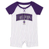 Northwestern University Wildcats Colosseum Infant Boys Viper Bite Baseball Romper