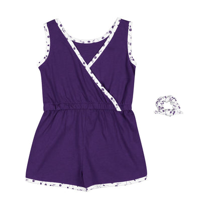 Northwestern University Wildcats Colosseum Toddler Scoops Ahoy Romper-Back